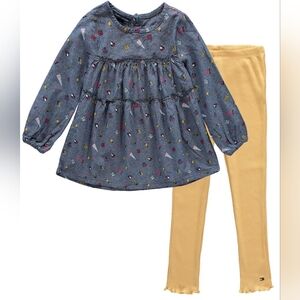 Tommy Hilfiger Girls Denim 2-Piece Legging Set